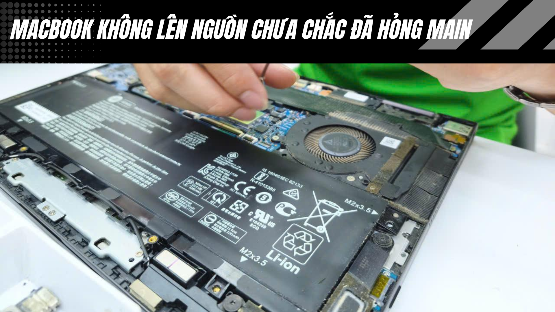 MacBook không lên nguồn chưa chắc đã hỏng main